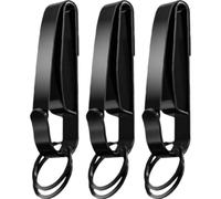 3 Pcs Heavy Duty Belt Key Holder, Quick Release Key Holder Clip Belt Loop Keychain Hook Clip with Key Rings for Firefighters