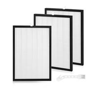 3 Pcs HEPA Filter Compatible with Meaco Dehumidifier 20L 20LE Low Energy and Air Purifier with 1 Slanted Edge 26x19x1cm HEPA Replacement Filter
