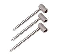 3 PCS Hex Acoustic Guitar Truss Rod Adjusting Wrench 6.35mm 7mm 8mm Guitar Truss Rod Wrenches Tool Repair Accessories (Color : Silver)