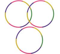 3 PCS Hula Hoops for Teens, Detachable Teens Hula Hoops 7-Section Durable Multi-Color for Fitness Dance Outdoor Play Gym Class, School Sports