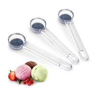 3 PCS Ice Cream Scoop 35mm, 1 Tbsp Cookie Scoop, Melon Baller Scoop, Comfortable & Non-Slip Handle, Portion Spoon for Cookie Dough, Acrylic