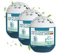 3 Pcs Indoor Air Purification Dust Removal Magic Box - Multi Functional Air Magic Box Plant-Based Formula for Long-Lasting Freshness for Home,Pet