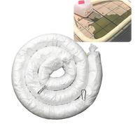 3 Pcs Industrial Grade Oil Absorbent Boom, Heavy Duty Floating Sorbent Boom, Quick Connect Containment Boom For Facility & Marine Oil Spill Management(12.7cm,6m)