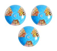 3 Pcs Inflatable Glitter Beach Ball,16 Inch Inflatable Beach Balls,Sequin Beach Balls,Swimming Pool Balls ,Water Toys Beach Toys for Outdoor Activity Birthday Summer Party Favors Water Toys (BLUE)