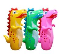 3 Pcs Inflatable Tumbler Dinosaur Punching Bag,Blow up Boxing Dinosaur,Bounce Back Dino Boxing Bag
