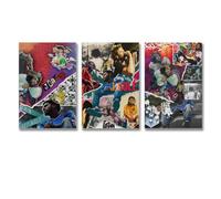3 PCS J Cole Poster Rapper Music Album Collage Vintage Poster Wall Art Canvas Posters Room Decorative Aesthetic Poster Print Decor Posters 08x12inch(20x30cm)-3pcs Style