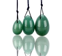 3 Pcs Jade Egg Set for Women Yoni Stones Nephrite Jade Eggs Kegel Massage Stone Jade Crystal for Exercise Massager