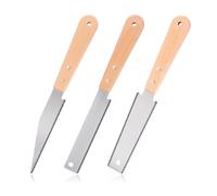 3 Pcs Japanese Pull Saw,Hand Saw,Double Edged Flush Cut Saw with Fine & Coarse Teeth, Woodworking Hand Saws for Precision Carpentry, DIY, Pruning and Trimming Projects