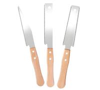 3 PCS Japanese Pull Saw Set, Pointed Fine-Tooth, Flush-Cut Fine-Tooth, and Double-Edge Fine-Tooth Saws, Woodworking Tools for DIY and Carpentry Projects