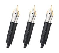 3 PCS Jinhao Fountain Pen Fine Nib #5 Size for Jinhao 82, 88, 95, 100 Mini Series, Golden Color