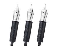 3 PCS Jinhao Fountain Pen Medium Nib #5 Size for Jinhao 82, 88, 95, 100 Mini Series, Silver Color