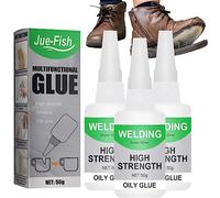 3 Pcs Jue Fish Glue, Jue-Fish Welding High-Strength Oily Glue, All Purpose Super Glue Extra Strength, Shoe Glue Repair Adhesive for Fast Repair and Curing