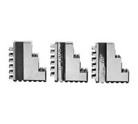 3 Pcs K11 100 Internal Jaw 4in Chuck 20CrMnTi High Strength Durable Precision Machined Lathe Chuck Jaws for Industrial Metalworking Equipment