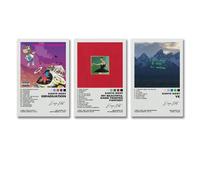 3 PCS Kanye West Poster My Beautiful Dark Twisted Fantasy Ye Poster Wall Art Canvas Posters Room Decorative Aesthetic Poster Print Decor Posters 12x18inch(30x45cm)-3pcs Style