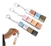 3 PCS Keyboard Fidget Toy fidget keyboard Black white keys fidget keyring 4 Keys Keyboard Decompression Toys Funny Finger Keyboard Keychain Fidget Toys stress toys for to Relief Stress Pass the Time
