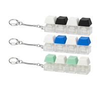 3 Pcs Keyboard Fidget Toy, Keyboard Fidget, Keyboard Fidget Clicker Decompression Gift for Boys Girls(Black, Green and Blue)