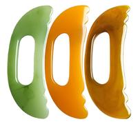 3 Pcs Large Gua Sha Massager, Body Gua Sha Massage Tool Back Massager Lymphatic Drainage Massager Resin Therapy Massage Tools for Men Women Legs Back Face Neck Muscle Relaxation