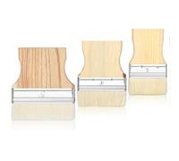 3 PCS Large Paint Brush, Wide Flat Stain Brushes 3/4/5 Inch Paintbrushes Soft Art Brushes Paint Brush Comb for Acrylic Painting Artist Canvas Painting Walls Deck