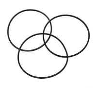3 PCS Lathe Drive Belt Model 5M375 for 38MM Mini Metal Lathe Motor, High Elasticity Design
