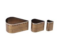 3 Pcs Leather Cutting Mold, High Speed Steel Leather Hole Punch Tool, Double Sided Blade Hollow Cutter for DIY Leather Crafting, Cardboard Rubber Plastic Wood Fabric