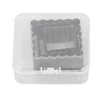 3 Pcs Leather Punch Mold Square Wavy Frame, Alloy Steel Cutting Die Set with 30x30 40x40 50x50mm Sizes, Clean Punching Mold for Leather Crafting and DIY Projects