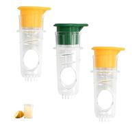 3 PCS Lemon Squeezers Set, 9x4x3.1cm Lemon Juicer Squeezer, Portable Juicers Very Suitable for Making Fresh Fruit Juice in Home Kitchens Camping Office (Yellow Colour and Green Colour)