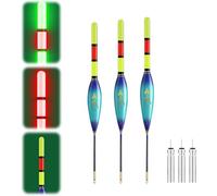 3 PCS Lighted Slip Bobbers Fishings Floats, Lighted Fishing Floats, Glow in The Dark Fishing Bobbers (01)