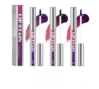 3 Pcs Lip Tint Peel Off,Highly Pigmented Peel Off Lip Stain Long Lasting Waterproof Non-Fading Effortless Precision & Full Coverage