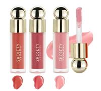 3 Pcs Liquid Blush Kit, Velvet Lightweight Natural-Looking Waterproof Long-Lasting Blush Makeup for Cheek, Eye, Lips