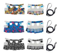 3 Pcs Lizard Leash and Harness Set, Small Animal Harness Vest for Squirrel Chameleon Walking, Reptile Dress, 5.5-8.1 in / 14-20.5 cm Neck, 6.1-8.3 in / 15.5-21 cm Chest, 5.4 ft Leash