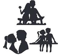 3 PCS Lover Couple Girls and Boys Dies for Card Making Wedding Valentine's Day Card Decor Metal Cutting Dies for DIY Scrapbooking Paper Crafting Arts Crafts Scrapbooking Supplies Metal Die Cuts Punch