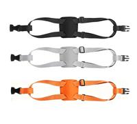 3 PCS Luggage Connector Straps for Suitcases, Adjustable Straps in Black Orange Silver, Securing Carry-On Bags to Wheeled Luggage, Organising Multiple Bags During Travel