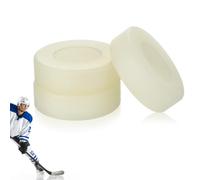 3 Pcs Luminous Ice Hockey Puck, Light Green PVC round Practice Ball | Easy Tracking in Low Light, Matte Smooth Finish, for Coaches, Parents, , Outdoor Use