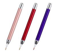 3 Pcs Luminous Point Drill Pen for Cross Stitch and Embroidery | Metal Body, Light Weight Design, Easy to Store and Carry, for Beads and DIY Craft Use