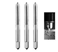 3 PCS M4 Hand Tap, M4 x 0.7 Tap Metric Set, Thread Screw Taps, High-Speed Steel Tapping Tool Kit for Re-Threading, Cutting Threads, and DIY Projects, Ideal for Metalworking, Woodworking, and Plastics