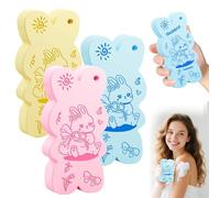 3 PCS Magic Exfoliating Bath Sponge, Magic Exfoliating Body Scrubber, Super Soft Exfoliating Bath Sponges for Shower Women Men Remover Dead Skin for Adults Children (3 PCS)