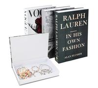 3 PCS Magnetic Decorative Fake Books, Faux Book Set with Hidden Storage, Hardcover Decor Book Box, Fashion Decorative Book Boxes, Coffee Table Display Books for Home Office Bookshelf Decoration (A)