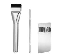3 Pcs Makeup Mixing Palette Tray Set, Including Makeup Mixing Palette, Spatula Brush Make up for Foundation Eye Shadow Eyelash Nail Art