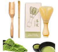 3 Pcs Matcha Whisk Set, Resin Matcha Brush (Chasen), Bamboo Matcha Spoon, Perfect for Matcha Latte & Traditional Ceremonies| Traditional Matcha Ceremony Gift Set, New Year Gift Starter Set