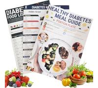 3 Pcs Meal Planner, Practical Food List & Meal Planner Set Healthy Food Meal Guide Food List Suitable Healthy Eating Habits Weight Management Muscle Building Energy Boosting Immune