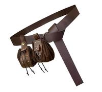 3 Pcs Medieval Belt Waist Bag Medieval Cosplay Set Belt Bag Dices Bag Halloween Renaissances Accessories for Women Man