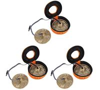 3 Pcs Meditation Bell Ringing Meditation Cymbal Bell Yoga Cymbal Bell Mini Bells Brass Bells Manjeera Cymbals Tibetan Tingsha Cymbal Bell Meditation Chime Cymbals Bells Manual