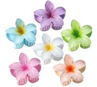 3 Pcs Medium Flower Hair Claw Clips Set, Gradient Lily Design, Strong Hold Hair, Stylish Accessories for Women & Girls, Cute Hair Grips, Perfect for Daily Use, Travel, Party, Gifting, Multicolor
