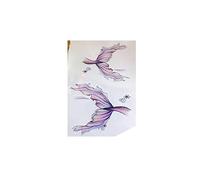 3 pcs Mermaid Tail Lasting Waterproof Clavicle Temporary Tattoo Small Pattern Fantasy Ankle Tattoo Sticker