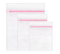 3 PCS Mesh Laundry Wash Bags, Mesh Laundry Bag For Delicates With Zipper, Washing Bag For Socks, Laundry Bag For Underwear, Tshirts, Swimsuit, Baby Clothes, Socks, Bra (60x50cm/50x40cm/40x30cm)