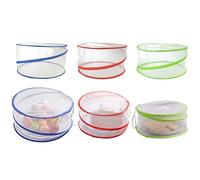 3 Pcs Mesh Pop-Up Food Covers, Collapsible Round Net Domes - Keeps Food Safe from Insects, Flies, Bugs & Mosquitoes - Perfect for Kitchen, Outdoor Picnics, BBQs & Parties - Fine Mesh Screen Protectors