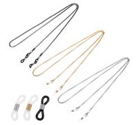 3 Pcs Metal Glasses String Holder Eyeglass Chains for Women Sunglasses Cord Frames Lanyard Adjustable Eyewear Neck Strap Holder Stylish Eyeglass Chain Party Accessories for Girl Men