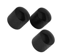 3 Pcs Metal Guitar Bass Volume Tone Control Knobs Potentiometer Hat Cap Bass Guitar Parts Guitar Instrument Accessories (Color : Black)