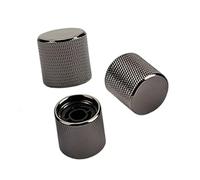 3 Pcs Metal Guitar Volume Knobs Precision Knurled Chrome Knobs Replacement Parts Guitar Instrument Accessories