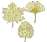 3 Pcs Metal Leaf Bookmark, Classical Vintage Bookmarks, Book Markers with Tassel for Teacher Student Graduation Birthday Leaving Gift (3 Style)